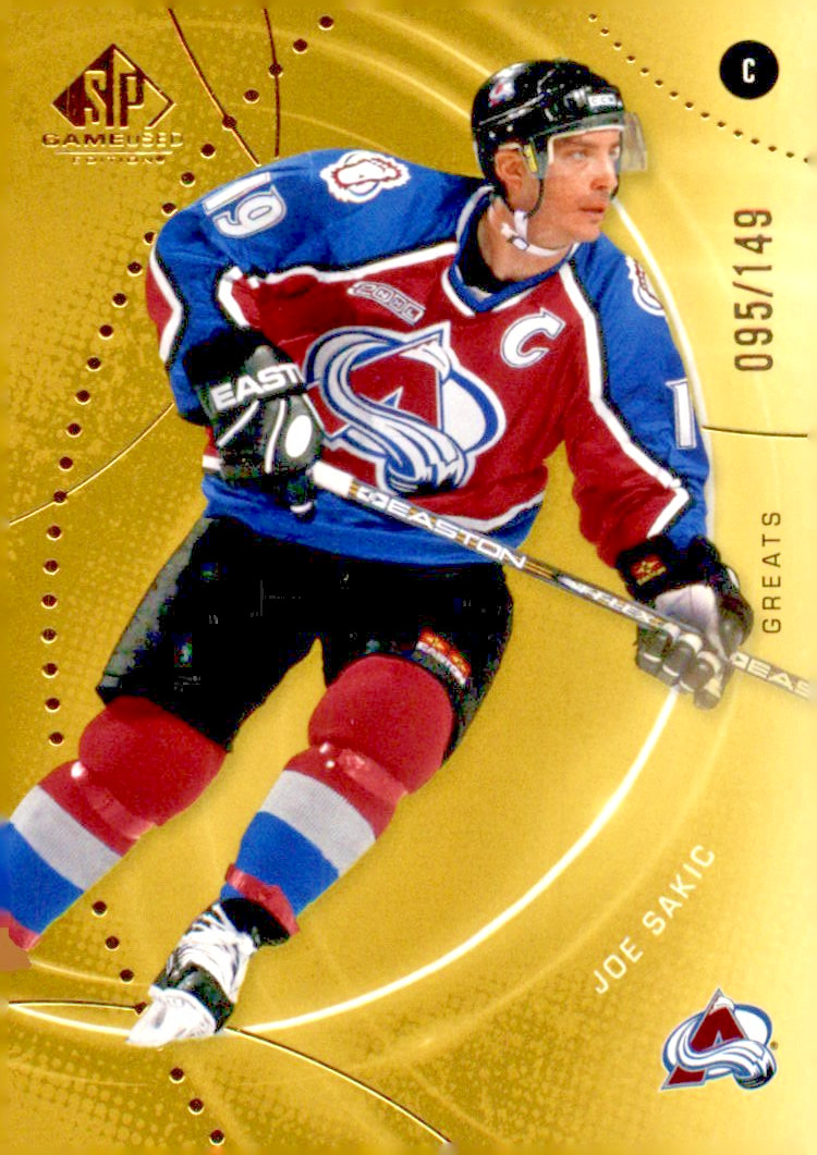 2025-26 Upper Deck Sp Game Used - Joe Sakic #107 Gold /149