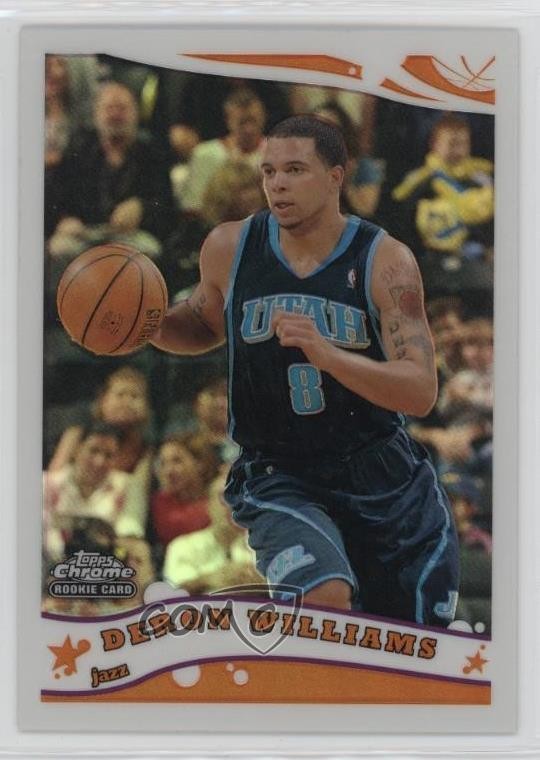 2005-06 Topps Chrome Refractor 56/999 Deron Williams #200 16uo