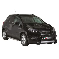 FrontbüGel FrontschutzbüGel FüR Opel Mokka X 2016-2019 ø76Mm Stahl Schwarz