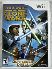 Star Wars Clone Wars Lightsaber Duels - Nintendo Wii Pristine Tested Authentic