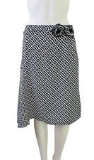 Esprit Geometric Print Skirt Y2K Fashion US Womens Size 6 Midi Work Casual