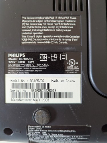 Philips DC185/37 Portable iPod Docking Station & AM/FM Radio - Picture 2 of 13