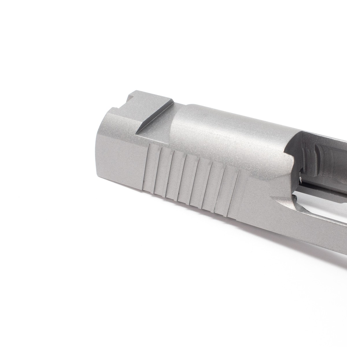 1911 Commander Slide - Carbon 45 ACP STD Sight Cuts/ Swept Cut