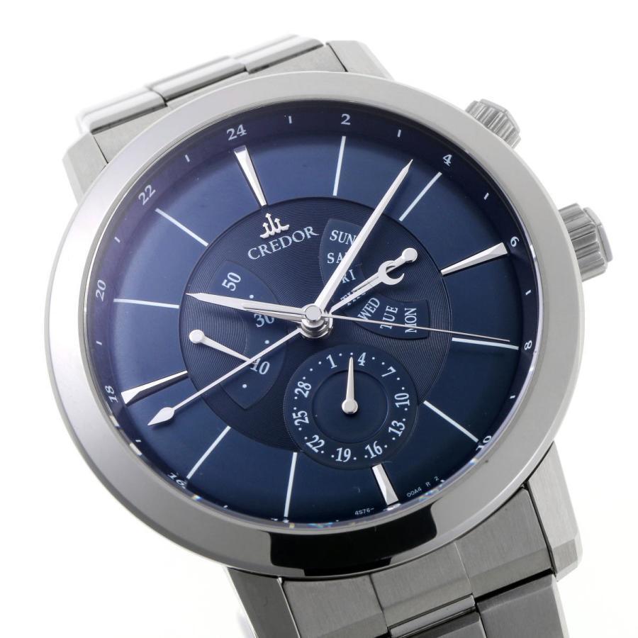 SEIKO CREDOR NODE GMT GCBT995 4S76-00A0 Automatic Blue Dial