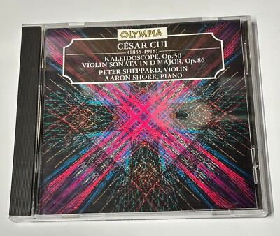 CESAR CUI: Kaleidoscope, Violin Sonata in D by Sheppard, Shorr OLYMPIA CD VG
