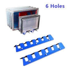Screen Printing Frame Storage Rack 6 Holes Screen Holder Desktop Shelving
