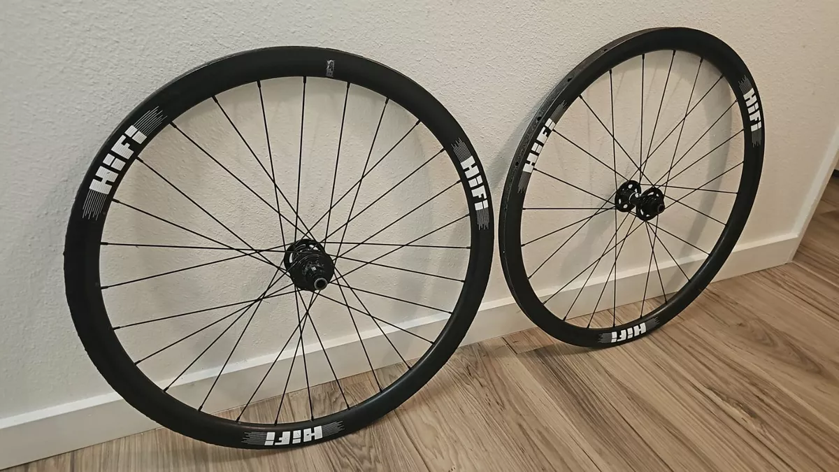 HiFi Sound Cycling EP38 Tubular Carbon Wheelset 700c Disc Brake front rear