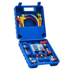 OMT 3 Way Digital Manifold Gauge Set HVAC Pressure Gauge Kit for 92 Refrigerants
