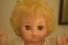 Vintage Horsman Doll Composition 18" Blonde Sleepy Eyes USA Complete