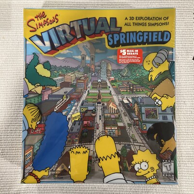 Simpsons: Virtual Springfield (Windows/Mac, 1997) - Sealed