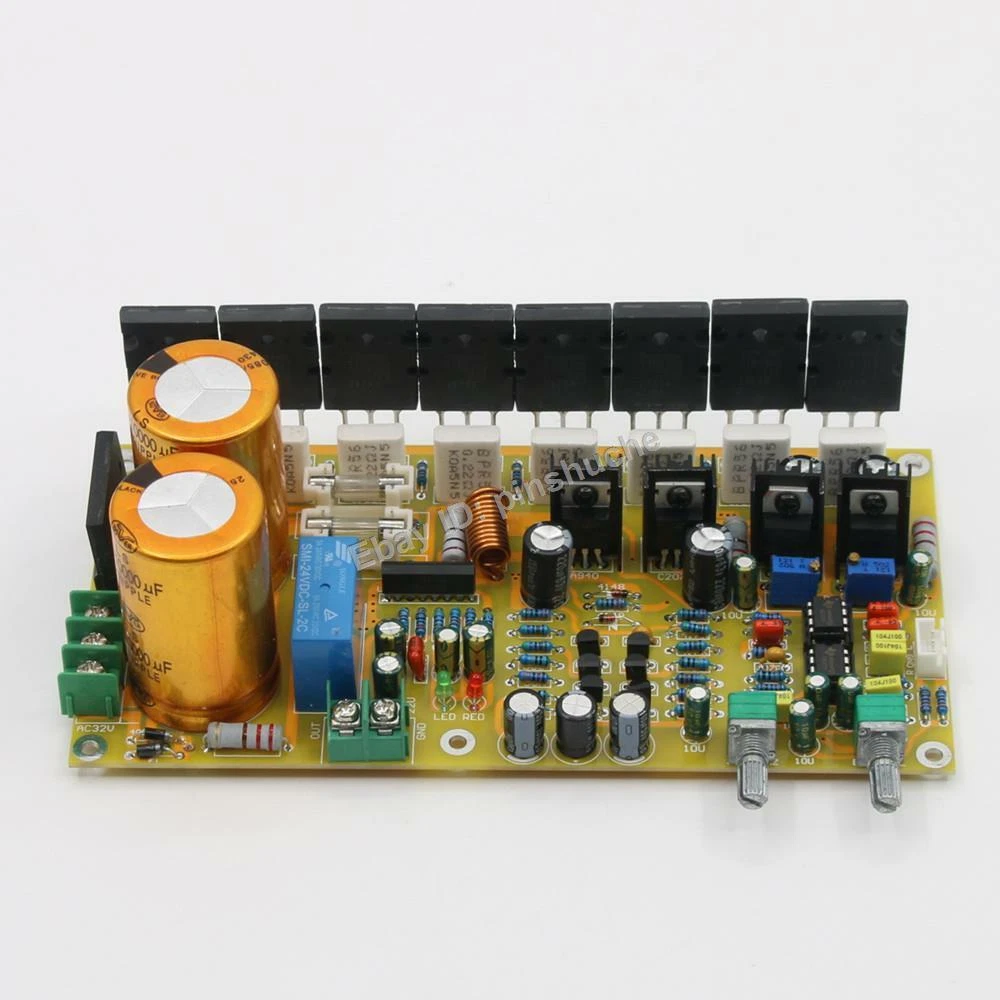 Assemble HiFi 400W Subwoofer Amplifier Board TTA1943 TTC5200 Mono