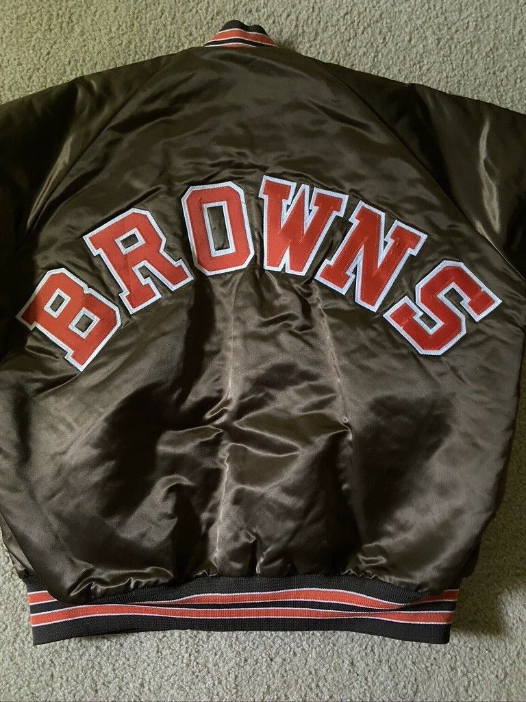VINTAGE Cleveland Browns Chalk Line Large Starter Style VINTAGE Cleveland Browns Chalk Line Large Starter Style