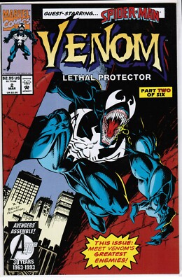 Venom Lethal Protector 3 Marvel Comics 1993 #1-3 Guest Starring