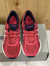 ASICS Kids 7-8.5 Women Gel-Contend 4 GS Run-Shoes Pink/White/Indigo C707N. Cosmo
