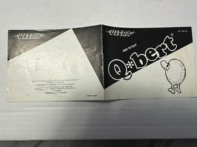 Q Bert Nintendo NES - Instruction Manual Only - Very Good Condition