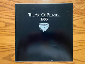 1988 Eagle Premier Sales Brochure - 32-page - The Art Of Premier 1988 - Nice!