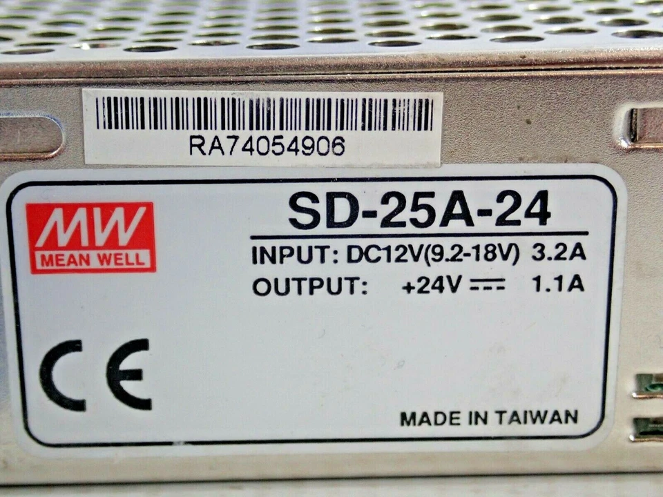 MEAN WELL SD-25A-24 ВЫХОД ИСТОЧНИКА ПИТАНИЯ 24 В 1,1 А ВХОД DC12V (9,2-18V) 3.2A - Изображение 3 из 4