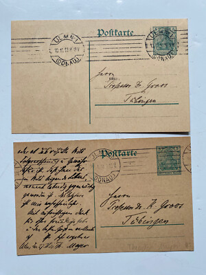 Theodor Mayer  ( 1883 - 1972 ) - Historiker  - 2 original signierte Karten