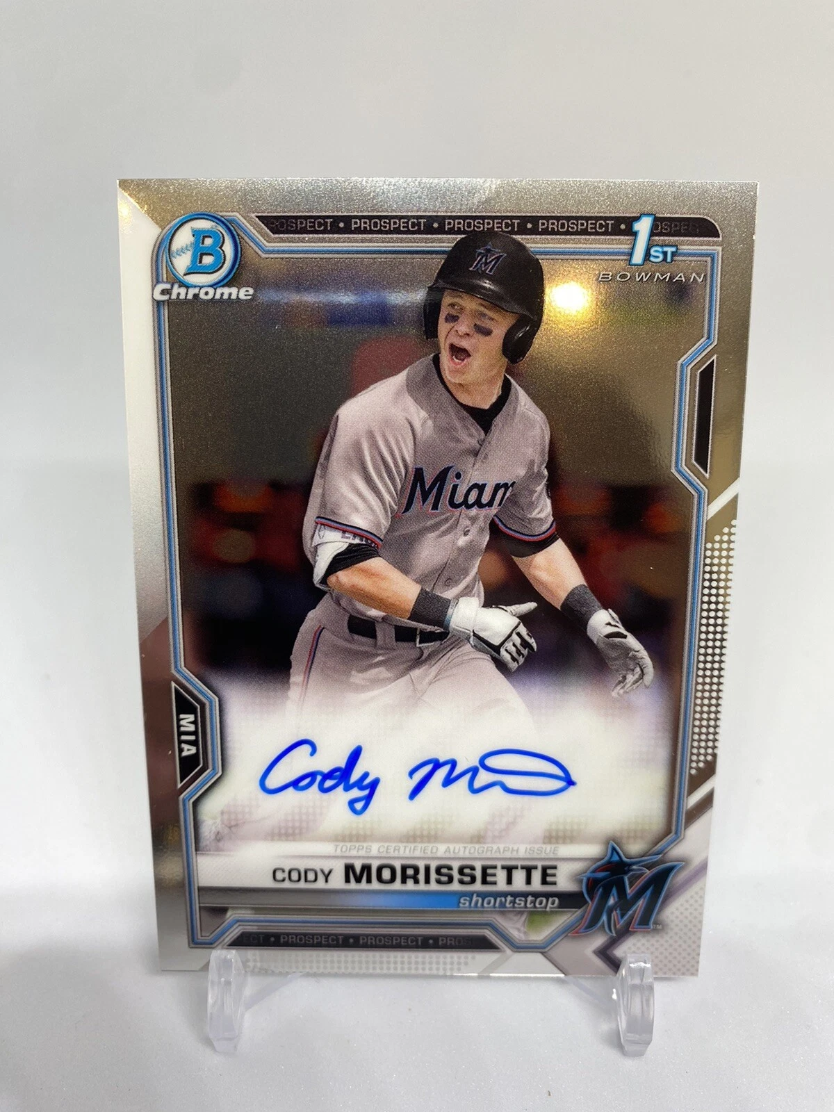 2021 Topps Bowman Chrome Cody Morissette Auto #CDA-CMO  - Miami Marlins (MP)