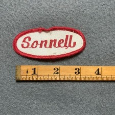 Vintage Sonnell Name Patch Work Uniform Tag Shop Worker 1960s 1970s