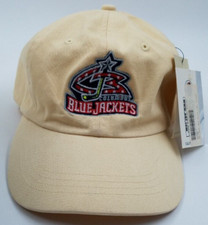 Columbus Blue Jackets Hockey Yellow 100% Cotton OS Women's Baseball Hat Cap NWT
