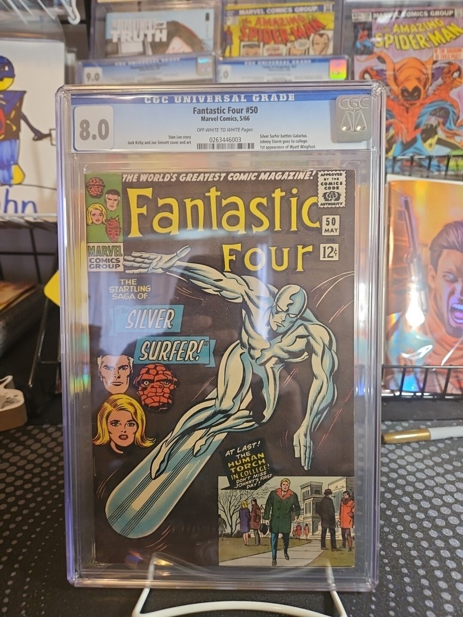 アメコミ Fantastic Four #50 Silver Surfer Fantastic Four # 50 CGC 8.0 OW/W (Marvel, 1966) 1st Silver Surfer