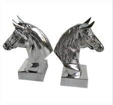 Metall Pferdekopf Buchstütze Equilibrium Pferdebüste Buchstützen