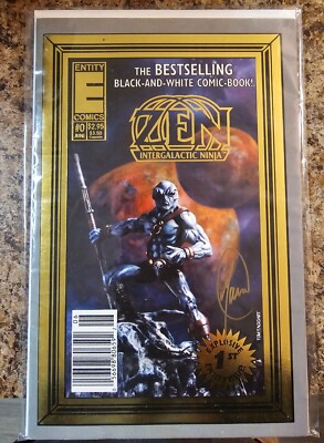 Zen Intergalactic Ninja #0 *Signed By Bill Maus* W/ COA Entity Comics 1993 VF 