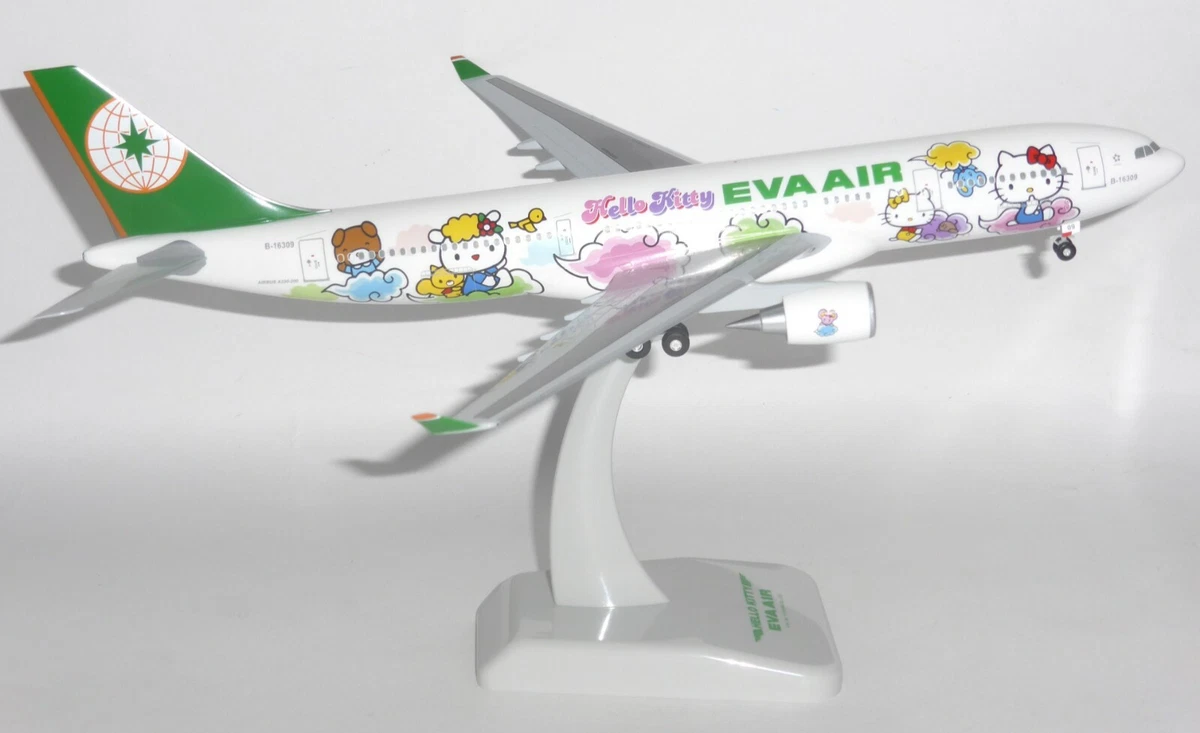 Airbus A330-200 EVA Air Hello Kitty Speed Puff Jet Collectors Model Scale 1:200