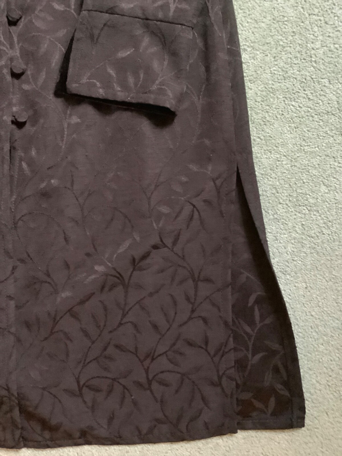 Smart, black, beaded evening coat/jacket,M and S,  size 12, in perfect condition image 3