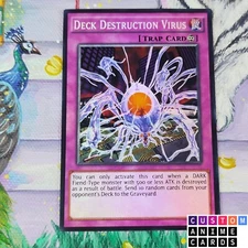 Deck Destruction Virus ANIME EFFECT HOLO card