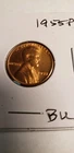 BRILLIANT UNCIRCULATED BU 1955 P WHEAT PENNY CENT