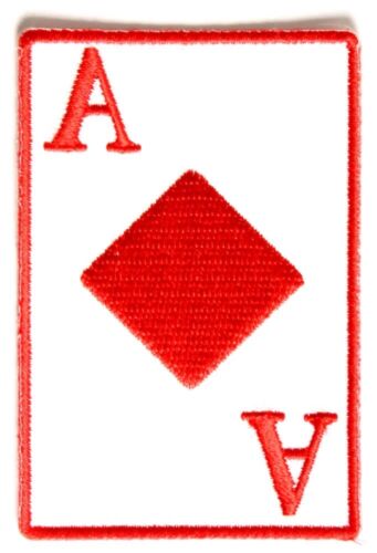 Ace Of Diamonds Novelty Iron on Patch - 2" x 3" inch P3360 - Picture 1 of 1