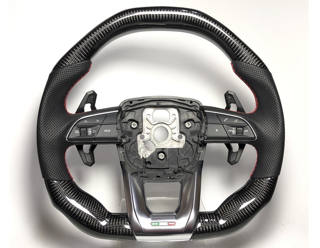 Real Carbon steering wheel Lamborghini URUS 18~ RED stitching core exchange