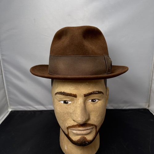 Vintage Andrew Gross Beaver Fur XXX Fedora Hat Oakland CA 6 3/4