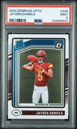 2024 Panini Donruss Optic - Rated Rookie Jayden Daniels #248 PSA 9 Mint RC
