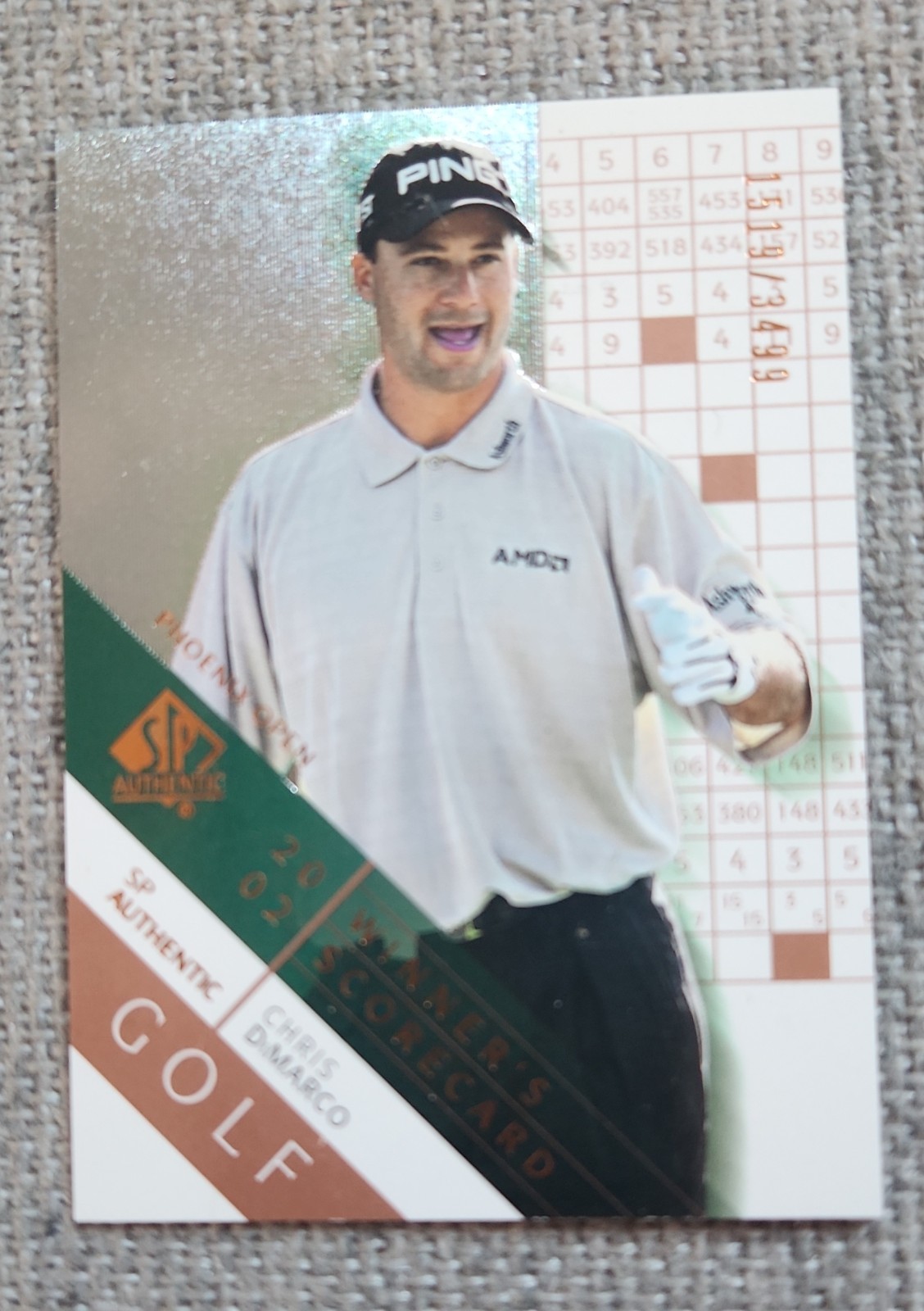 2003 SP Authentic - Winner's Scorecard Chris DiMarco #63 /3499