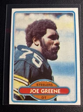 Joe Greene - 1980 Topps #175 - Pittsburgh Steelers- HOF