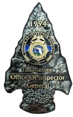 #ad FL Dept Corrections Inspector General Spear Gold Letter Version Challenge Coin $28.95