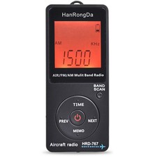 Radio Aircraft Band Receiver FM/AM/AIR Radio World Band with LCD Display2741