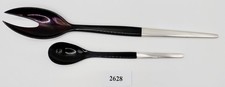 2 Tlg. Hermann Bauer Schw&auml;bisch Gm&uuml;nd Besteck 925 Silber Acryl Gabel L&ouml;ffel