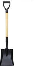 Square Shovel, Shovels for Digging with D-Handle, Overall 41-Inch Long Garden Sh