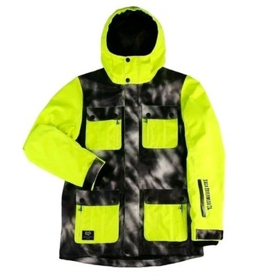 686 Men's Saga  Down  Jacket Lime Hemisphere Mens Size LARGE SNOWBOARD  SKI 