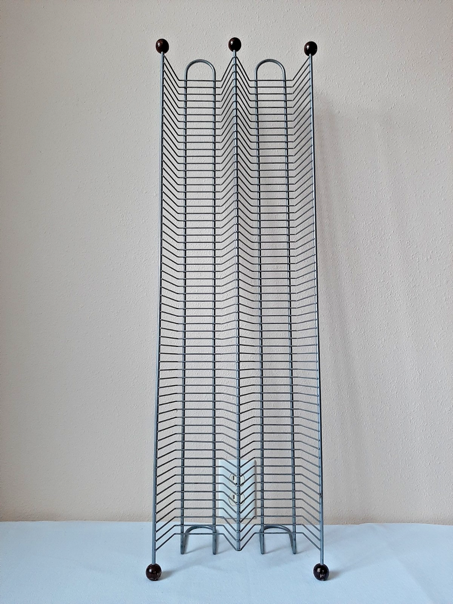 WEST. CD&DVD まとめ売り Vtg Silver Wire 120-240 CD DVD Tower Rack Stand Y2K Media Storage