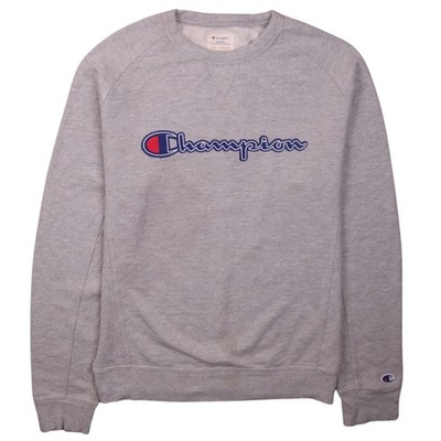 Champion Herren Pullover Sweatshirt Grau Medium Rundhals