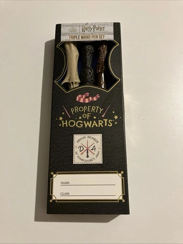 New Harry Potter Triple Wand Pen Set,Hogwarts,Warner Bro’s Inc