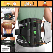 Lower Back Pain Relief Brace, 8 Stays Lumbar Support Belt, Adjustable 3D Pad, Br