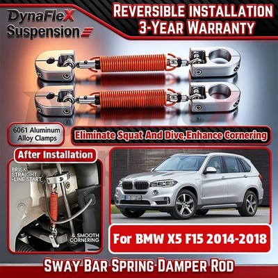 2pcs Sway Bar Anti-Roll Bar Link Spring Damper Rod For BMW X5 F15 2014-2018