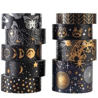 Washi Tape Set 9 Rollen Dekoratives Klebeband Bunt FüR Scrapbooking Planer 9 M