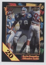 1991 Wild Card Draft 20 Stripe Kevin Donnalley #42 Rookie RC 0h1. rookie card picture